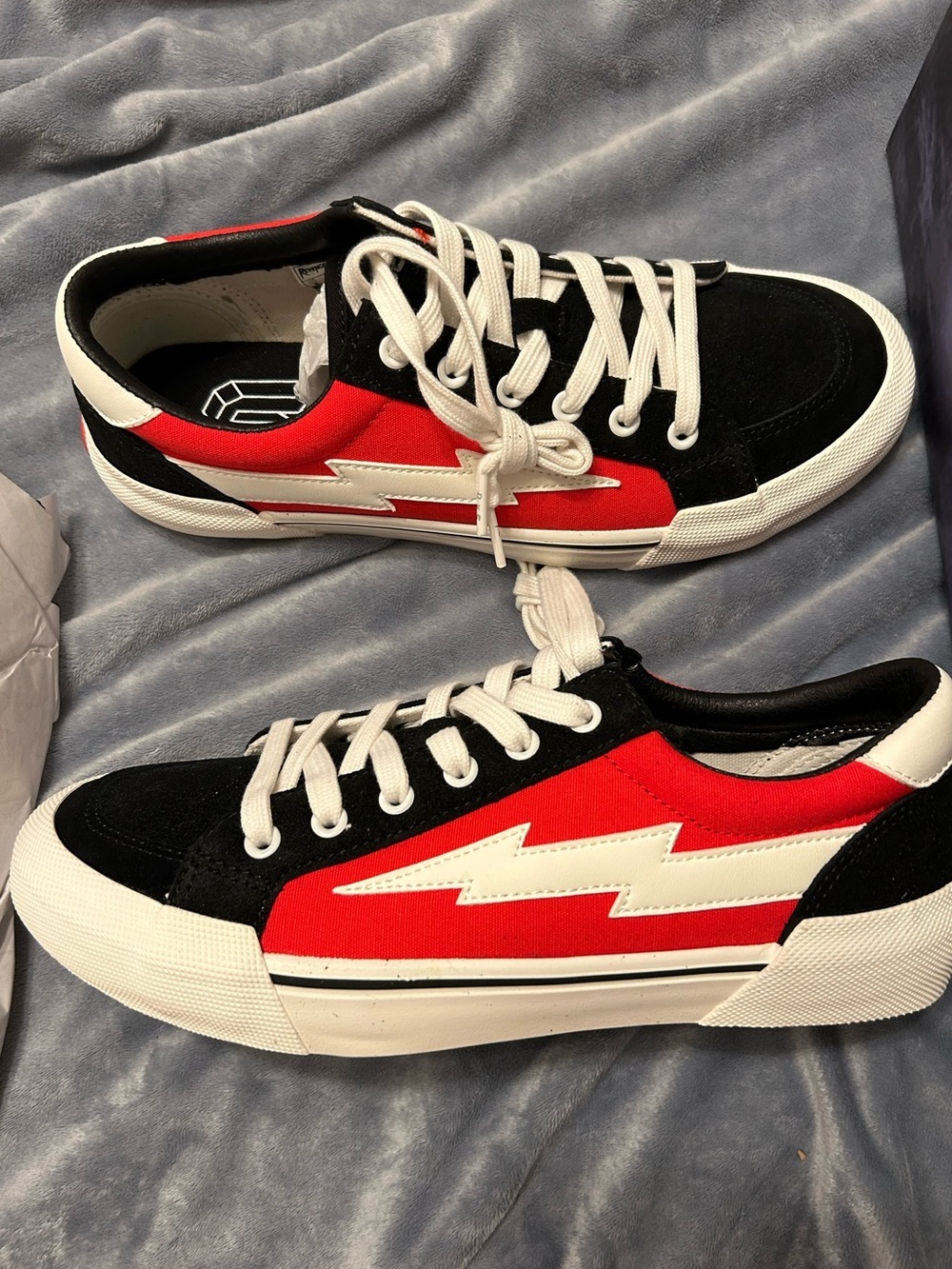 Revenge x Storm Red Black Low top Size 8 Brand New in box